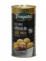 Fragata stuffed green Manzanilla olives with anchovies